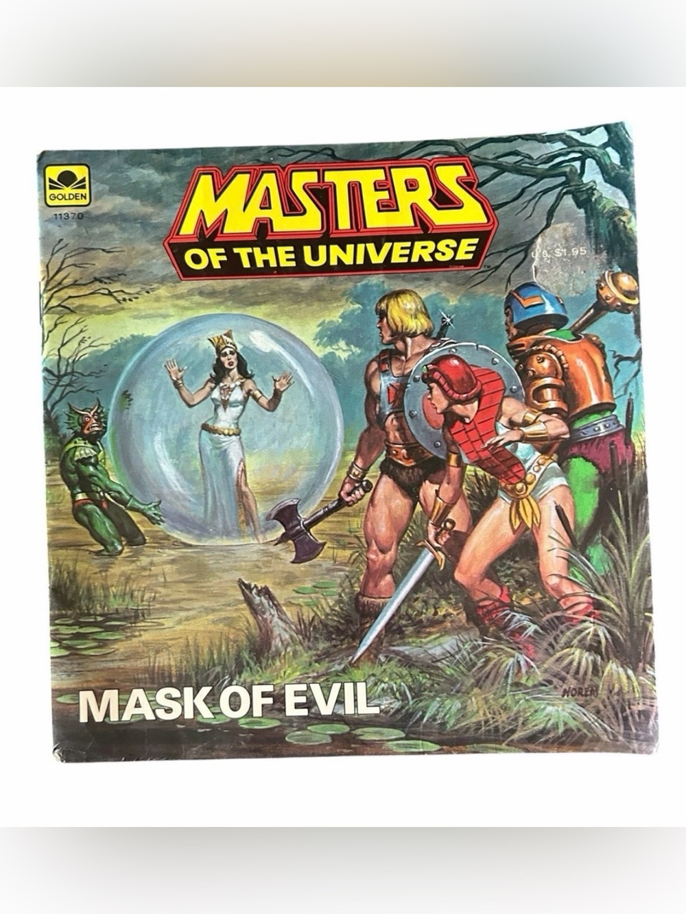 1980s - Vintage Masters Of The Universe He-Man Golden Book 1984 Mask of Evil